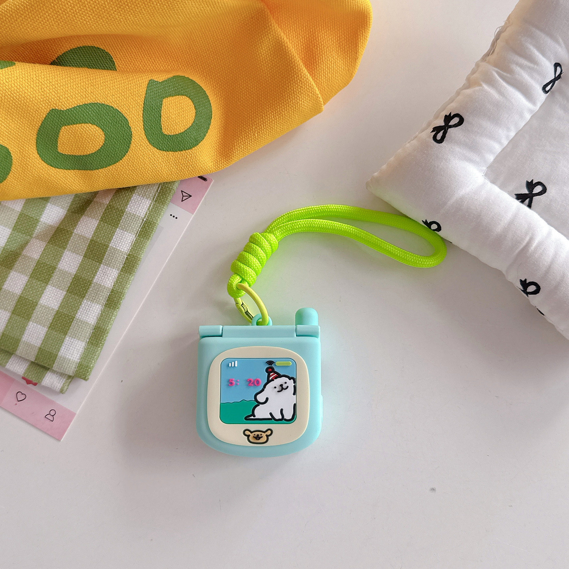 Flip phone cartoon compatible Apple watch Apple iwatch S11/10/9 protective case ultra silicone