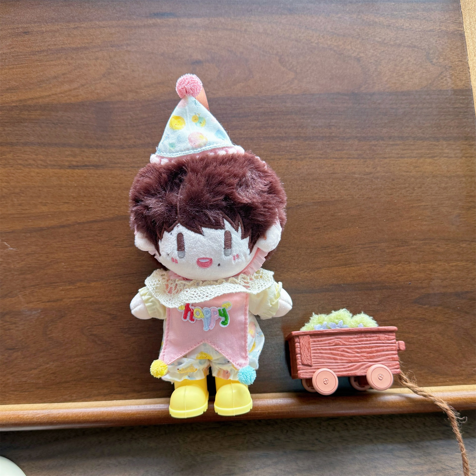 16cm Zhou Keke birthday doll clothes cute set onesie Labubu KT cat Stitch dress-up