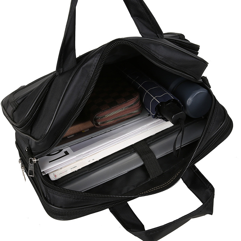 Oxford cloth men's 14 inch computer bag new single shoulder crossbody bag business briefcase casual sports hand backpack