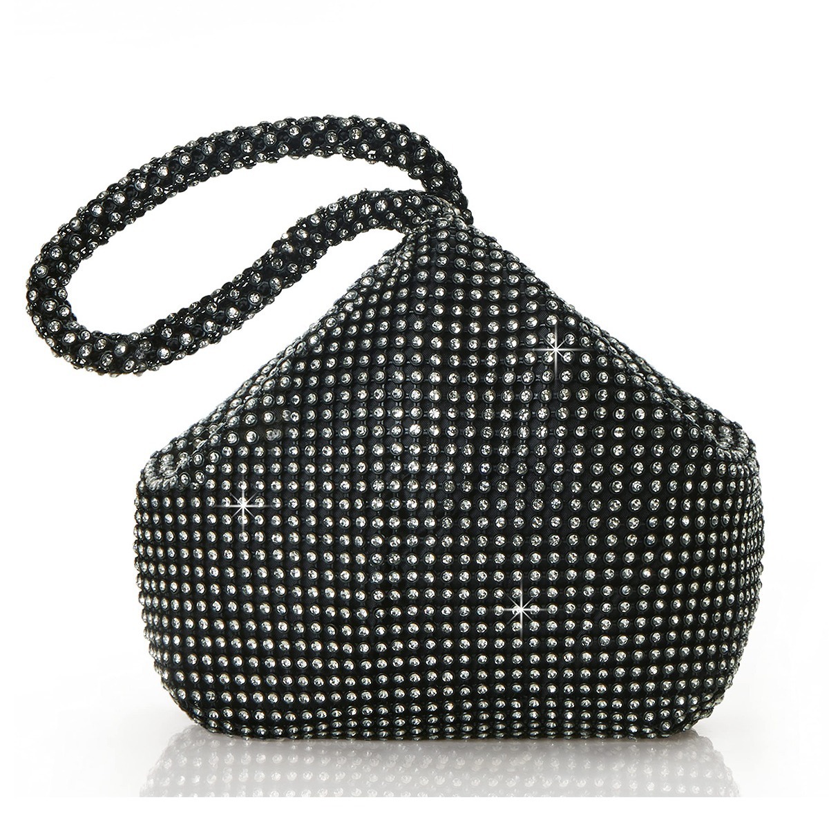 Large Mine Bag Evening Bag Pure Handmade Rhinestone Evening Bag Clutch Banquet Bag Women's Handbag Diamond Bag