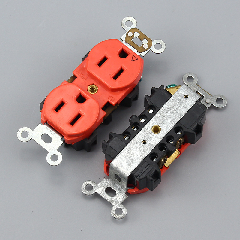 Central and South America American wall socket American standard power socket American standard wall switch ABS panel brass fittings