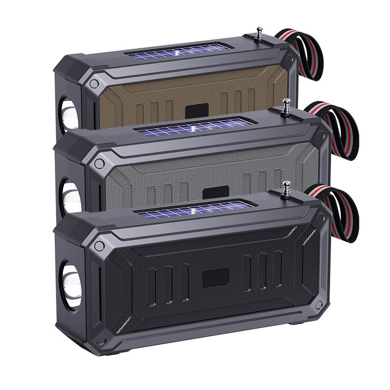 Dual Solar Bluetooth Speaker Wireless Speaker Multifunctional Outdoor Portable Desktop Card Portable
