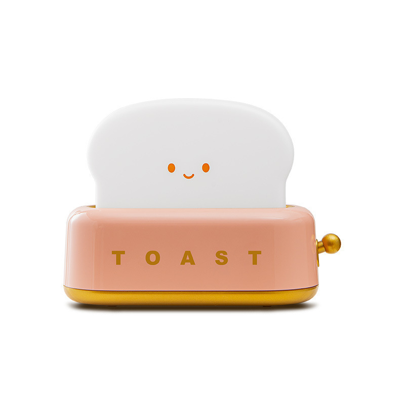 Bread machine night light LED warm light bedroom bedside USB rechargeable dimming lighting desk lamp timing sleep companion lamp