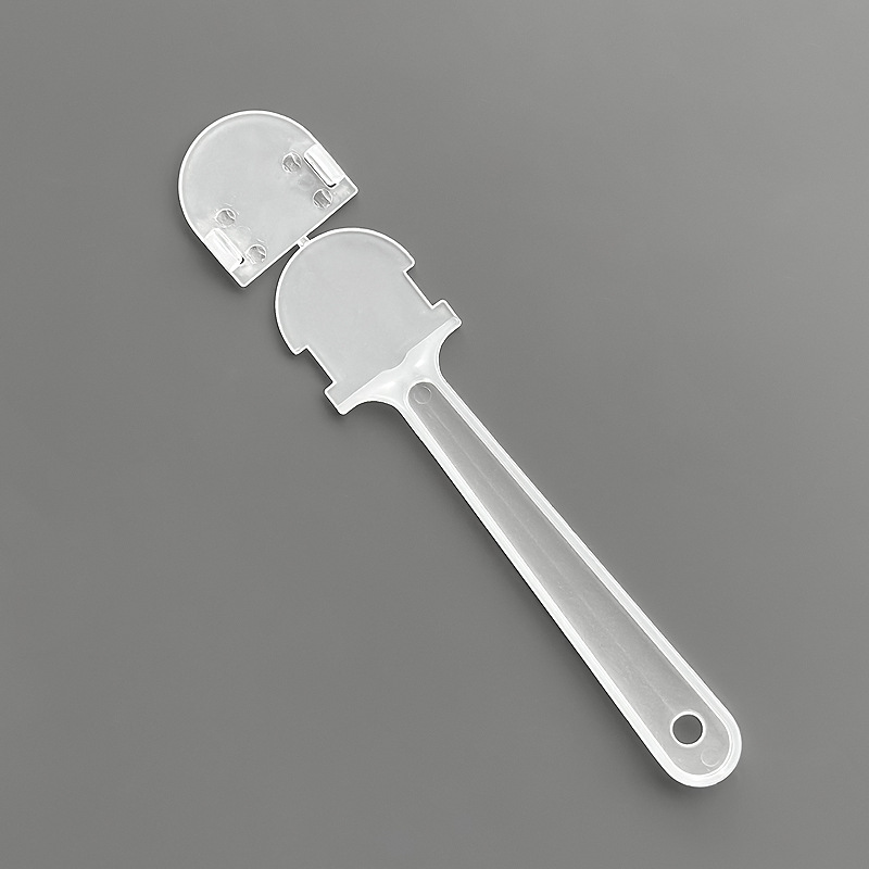 Mini fan handle fan handle kindergarten round fan DIY transparent plastic handle graffiti advertising fan fan handle accessories