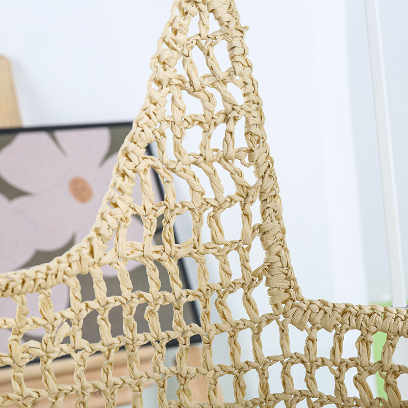 New Large Capacity Hollow Out Woven New Woven Bag Large Capacity Straw Bag Fresh Handheld Beach Bag