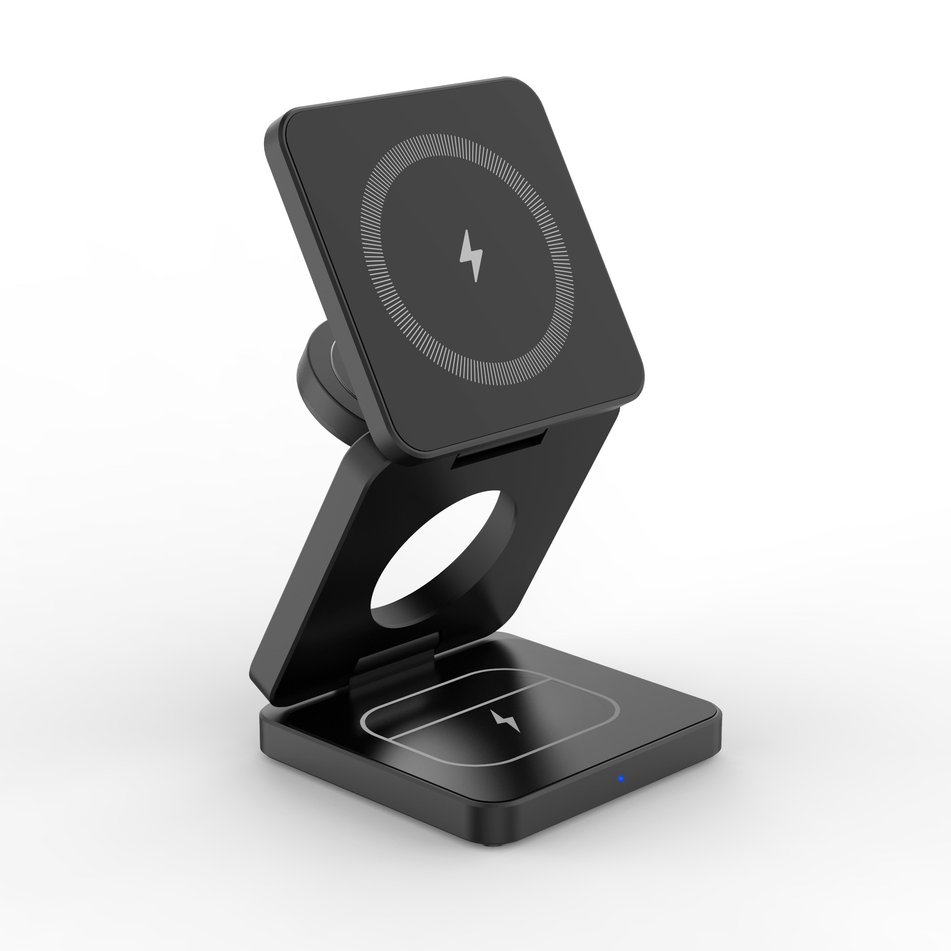 3-in-1 Magnetic Foldable Wireless Charger for Apple Phones, Earphones, Watch