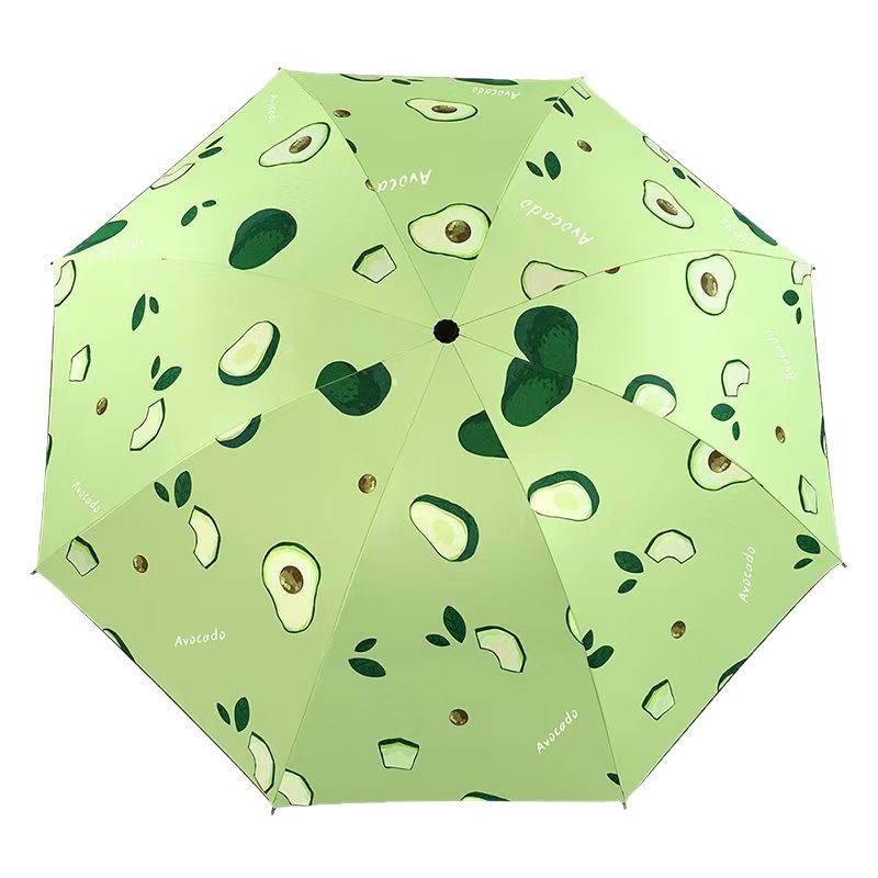 New Fruit Pattern Manual Folding Rain Umbrella Sunscreen Sun and Rain Dual-Use Sunshade Umbrella Printable Logo Sun Umbrella