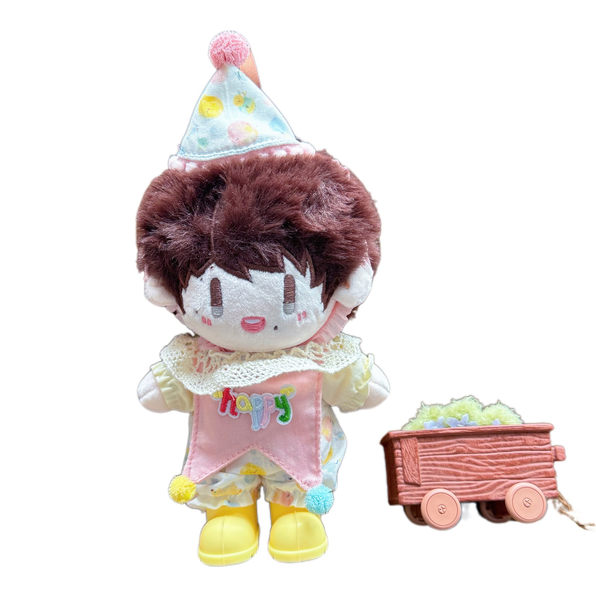 16cm Zhou Keke birthday doll clothes cute set onesie Labubu KT cat Stitch dress-up