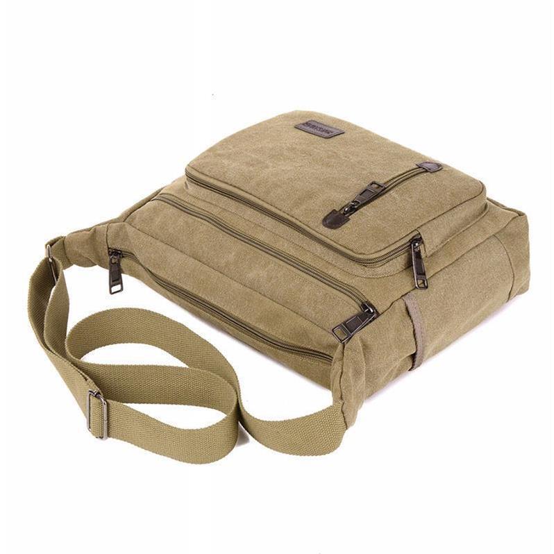 New shoulder bag crossbody outdoor canvas bag men's internship bag men's backpack