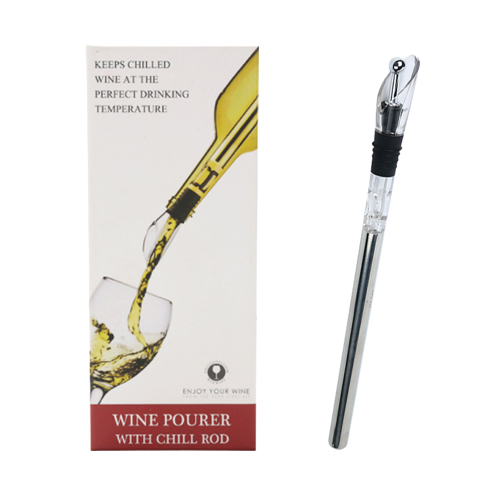 Quick Chill Red Wine Ice Stick 304 Stainless Steel Wine Cooler Red Wine Beer Portable Ice Stick