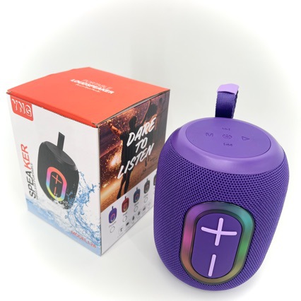 Small Steel Bar Portable RGB Bluetooth Speaker Outdoor Mobile Portable Bass Card Speaker