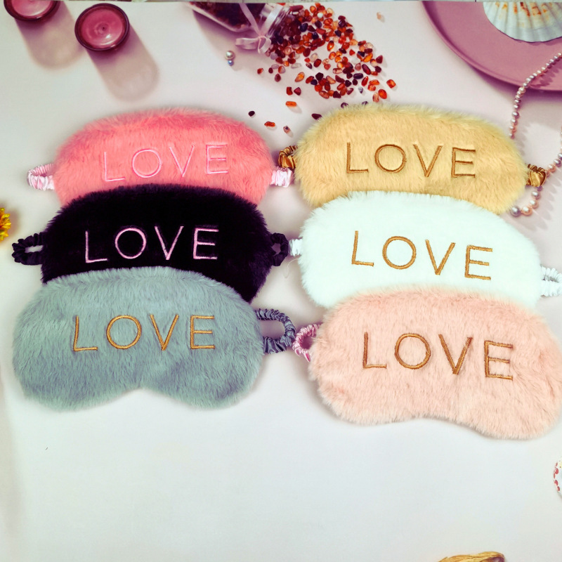 Imitation rabbit fur light-blocking sleep eye care mask, home travel outdoor children men and women hot compress steam eye