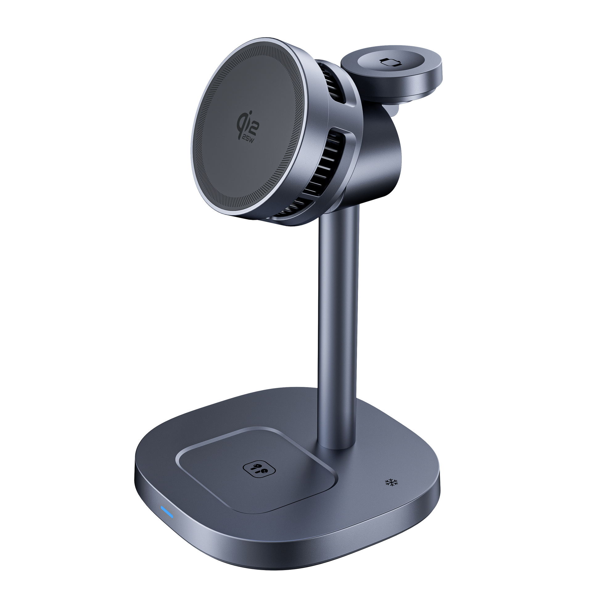 Qi2.2 Fast Charge 25W New Cooling Magnetic Desktop Phone Holder Multifunctional 3-in-1 Wireless Charger