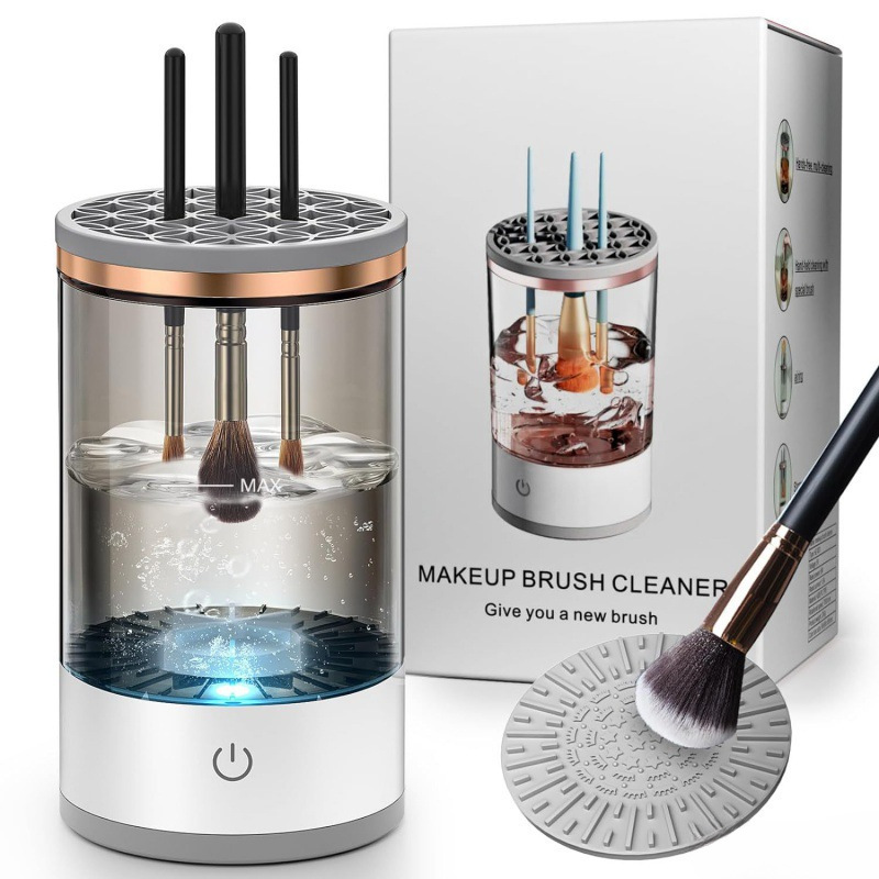 Makeup Brush Cleaner USB Plug-in Electric Makeup Brush Cleaner Washing and Drying Integrated Machine