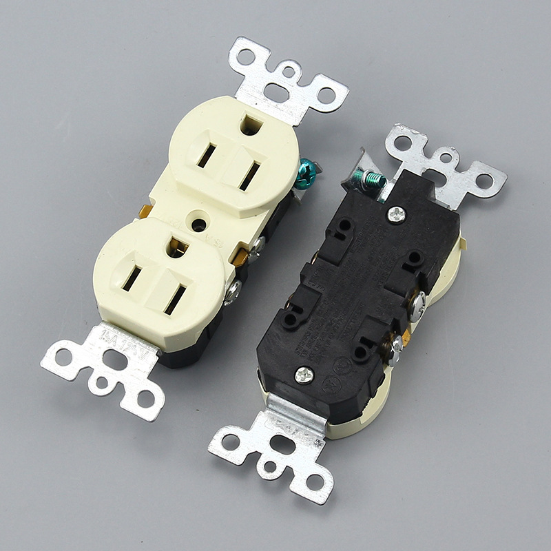 Central and South America American wall socket American standard power socket American standard wall switch ABS panel brass fittings