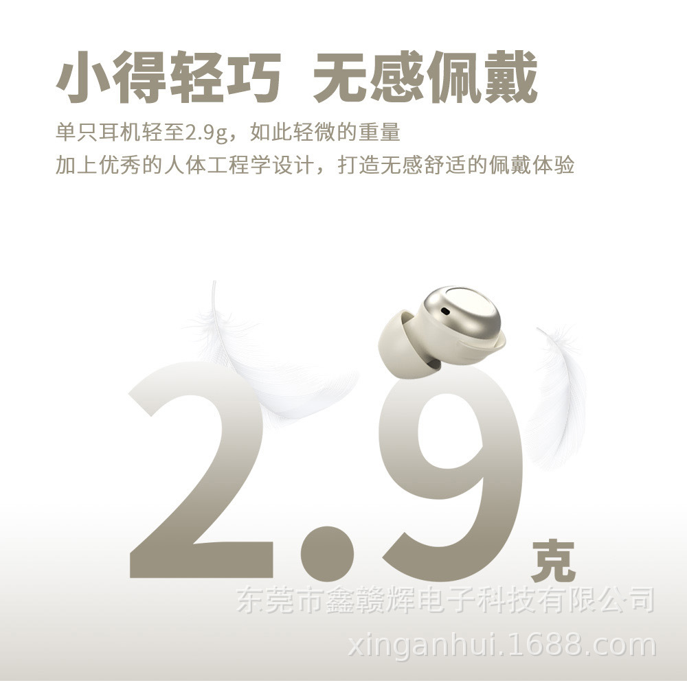 New Mini Bluetooth Wireless Earphones Sports Noise Reduction Digital Display Battery Private Model Wireless Sleep Ear Hooks