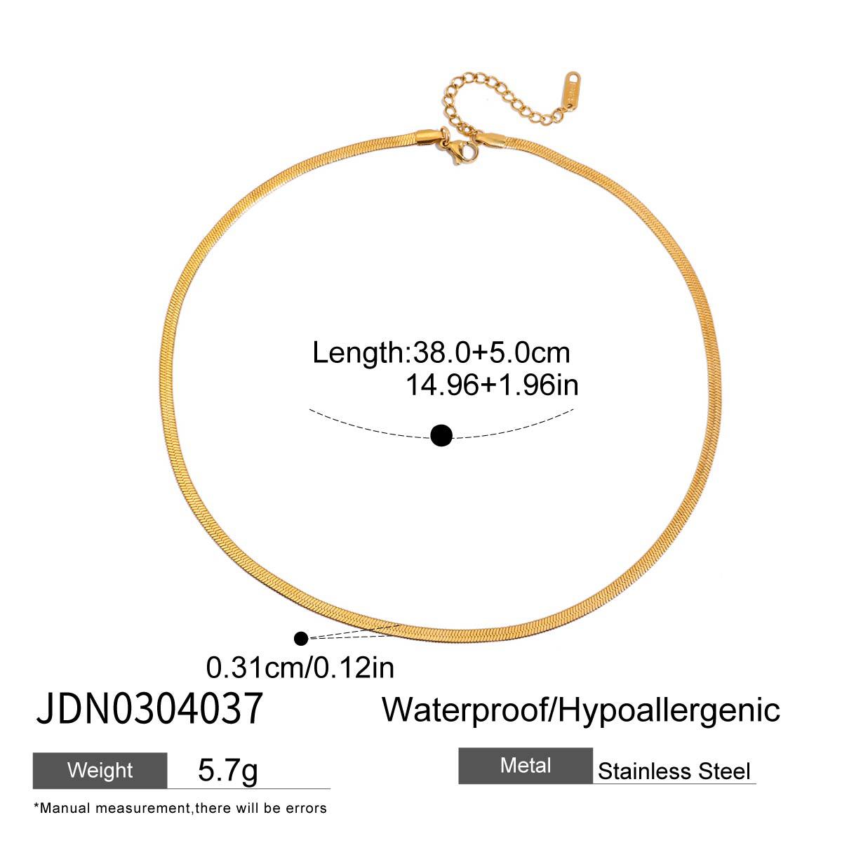 Jieding rhinestone titanium steel necklace collarbone chain stainless steel accessories