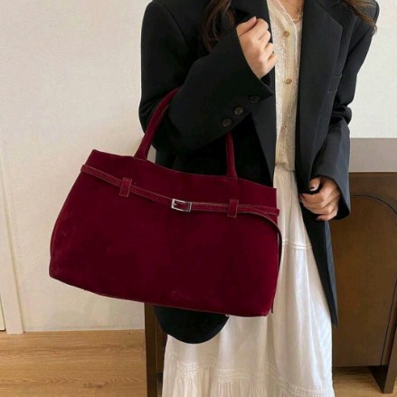 2026 Simple Bag Large Capacity New Single Shoulder Bag Casual Women Commuter Tote Bag
