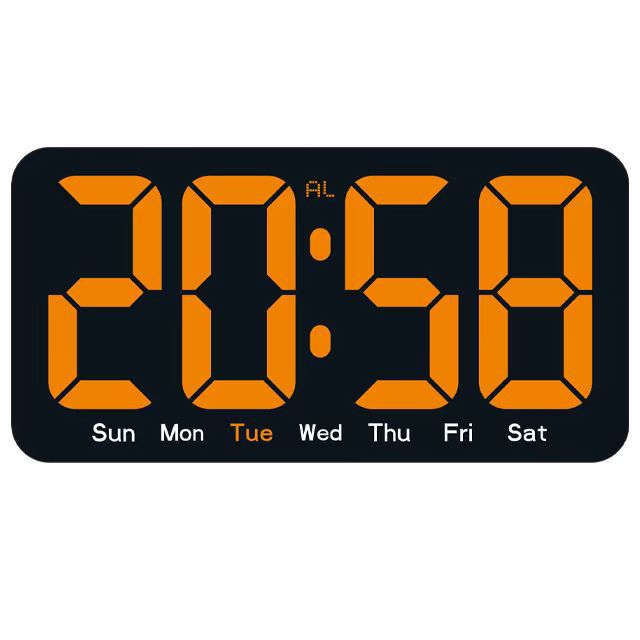 Desktop multifunctional digital temperature hanging clock alarm clock simple electronic LED clock perpetual calendar