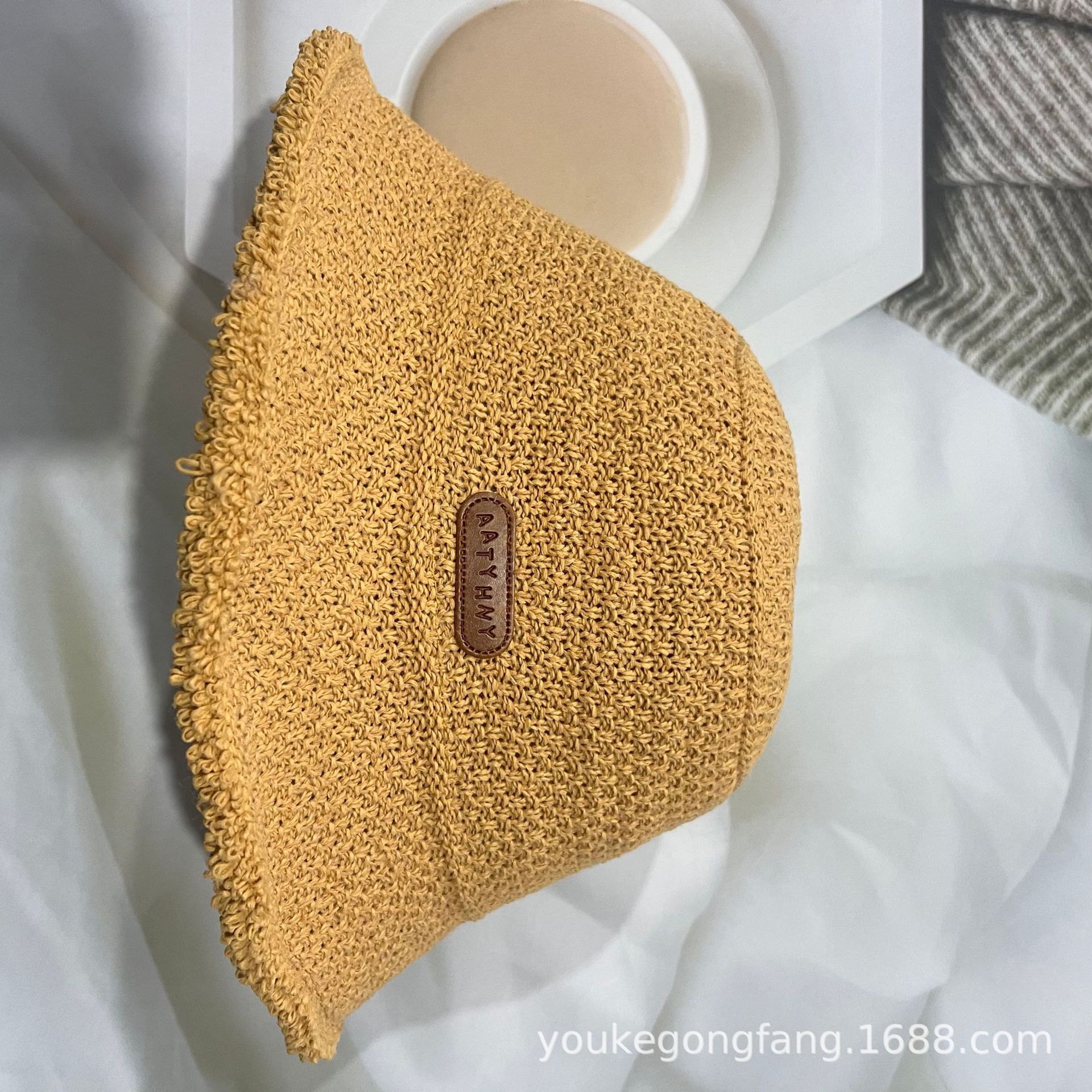Women's Beach Hat Summer Thin Knit Sun Protection Fisherman Hat Sun Hat Women's Beach Hat