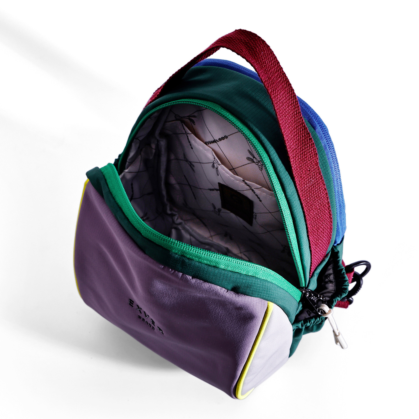 New Dopamine Contrast Color Backpack Patchwork Casual Backpack Ultra-Light Outdoor Sports Climbing Bag