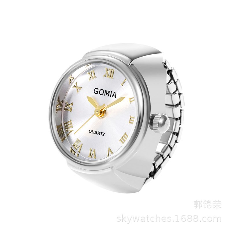 Sunray UP Watch Ring Women's Ring Mini Cute Student Finger Watch See Time Can