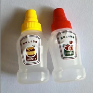 Mini portable sauce bottle bento salad dressing ketchup split bottle plastic seasoning squeeze bottle