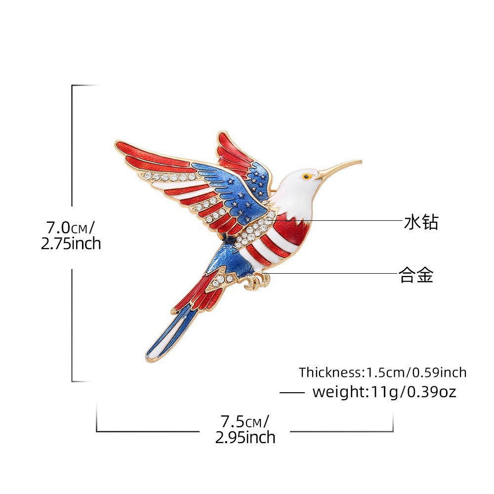 2026 US Founding 250th Anniversary Commemorative Brooch Independence Day Patriotic Medal Corsage Accessory