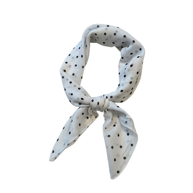 58cm cotton-linen small square scarf, fresh and breathable women's soft decorative small scarf, spring and summer scarf for women