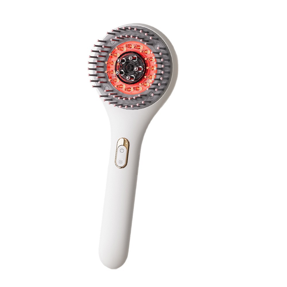 Hair Care Scalp Applicator Red Light Electric Massage Comb Head Hair Growth Liquid Conduction Comb Vibration Beauty Hair Coating Liquid Comb