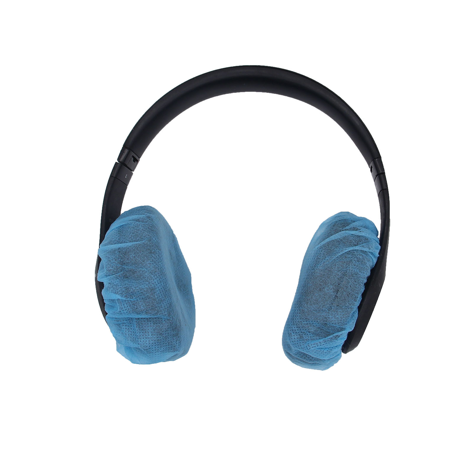 Disposable headphone cover non-woven dustproof and sweatproof earmuffs headband headset microphone protective cover sponge cover