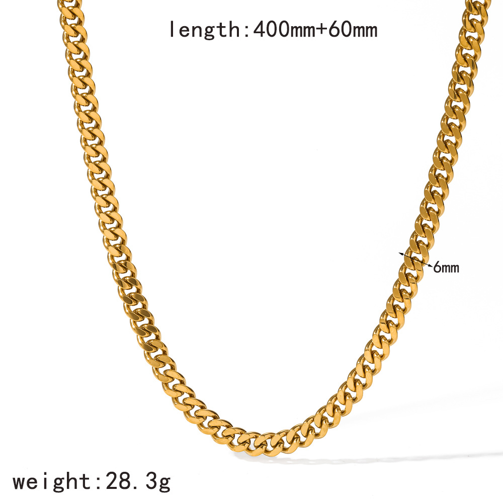 18K real gold electroplated necklace chain pendant hanging O-chain Figaro chain diy necklace jewelry accessories