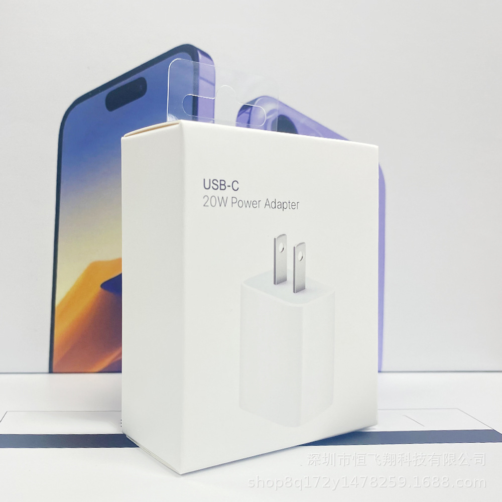 18W 20W PD charger US for iPhone 13 Apple-Type-C phone fast charging head with paper box