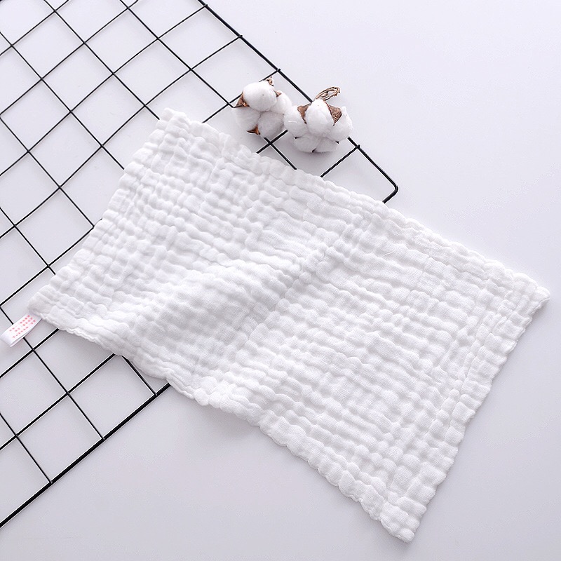 Baby bath towel pure white pure cotton six-layer gauze face wash bath super soft absorbent baby blanket children towel