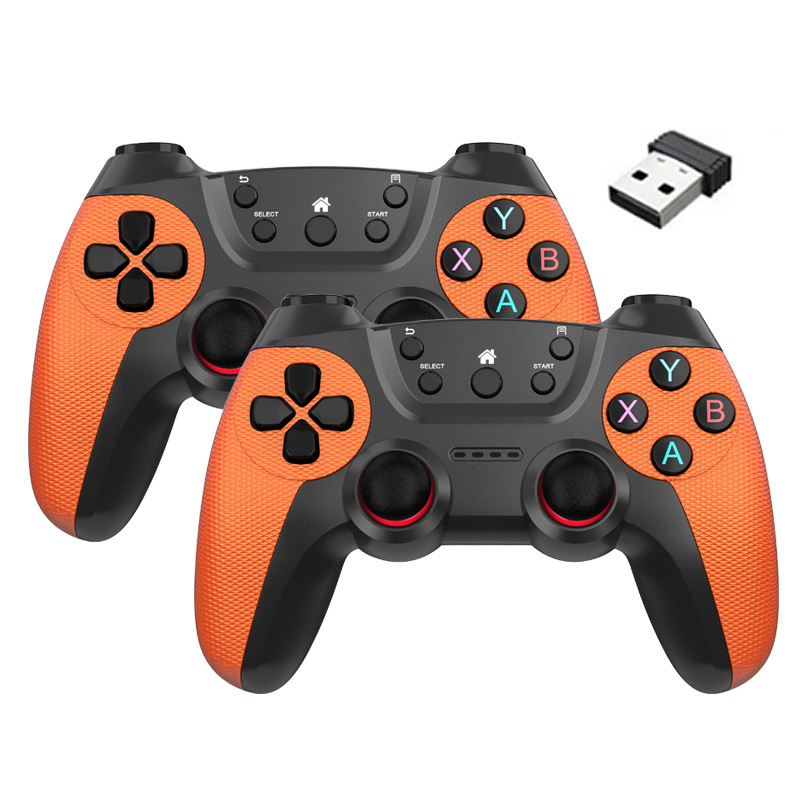 One-to-Two Dual Player 2.4G Wireless Game Controller Android TV TVBOX PC Direct Ship