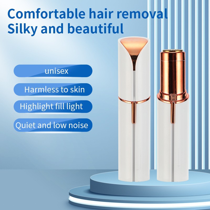 Lipstick-shaped electric shaver, eyebrow trimmer, women's hair remover, USB rechargeable mini hair removal device, hair removal device