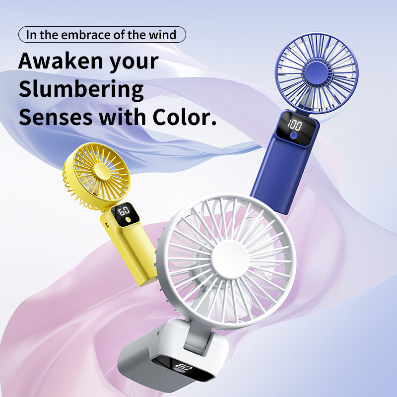 2026 Cross-border Amazon Handheld Small Fan Portable USB Cha