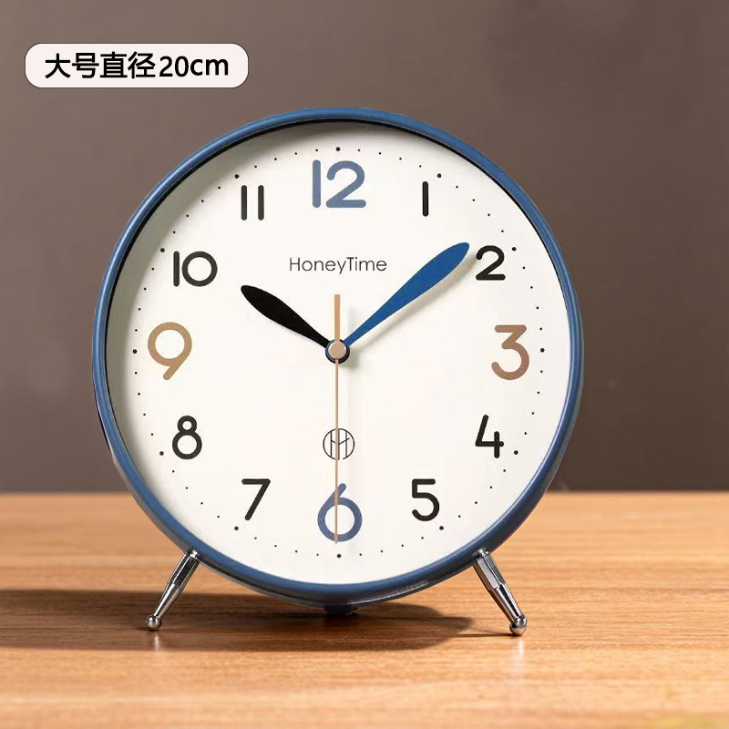 Desktop Clock 2026 New, Tabletop Clock for Living Room Large Size, Simple Silent Alarm Clock Clock Ornament