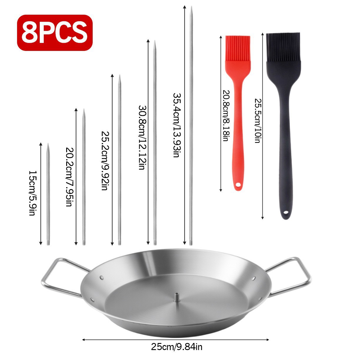 Household Stainless Steel Vertical Screw BBQ Pot Accessories Detachable Roast Chicken Pan Roast Meat Pan Set
