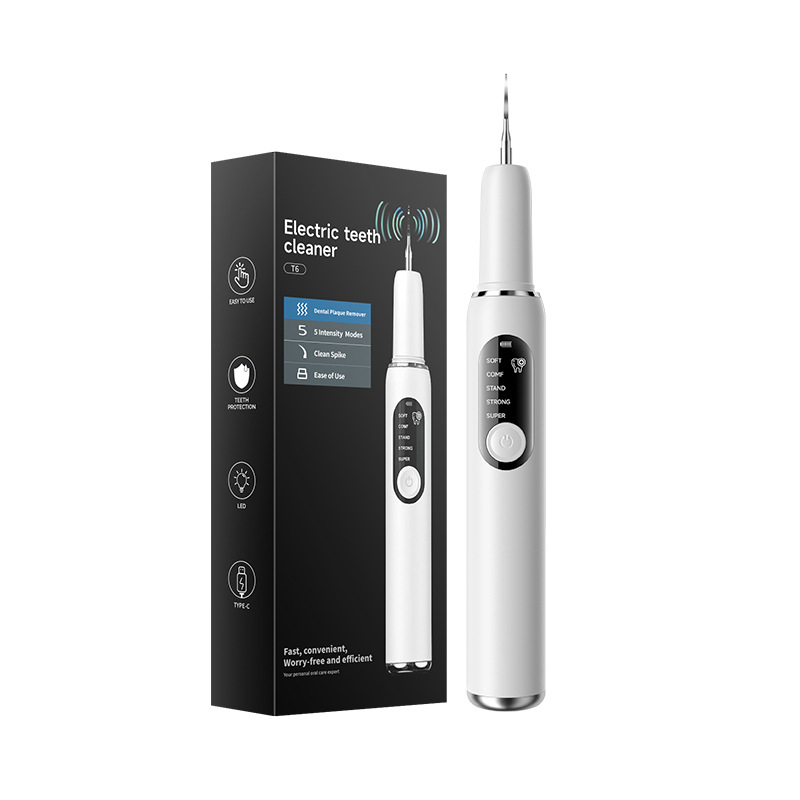 Cross-border ultrasonic teeth cleaner for removing plaque an