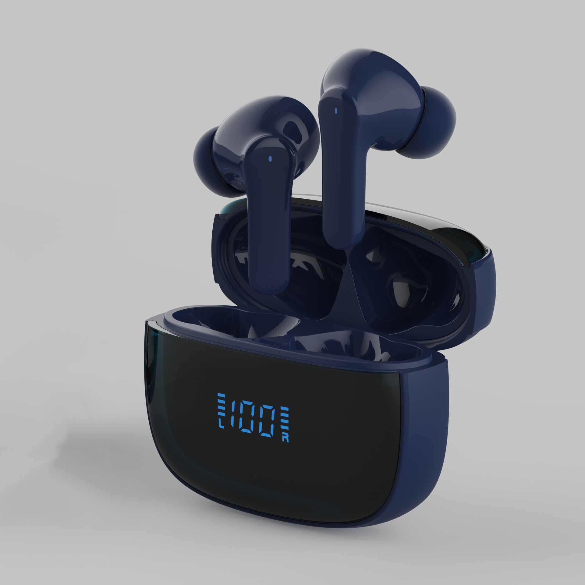 IVANTE Private Mold S18 Quad-Mic ENC Call Noise Reduction Low Latency Battery Display TWS In-Ear Bluetooth Headphones