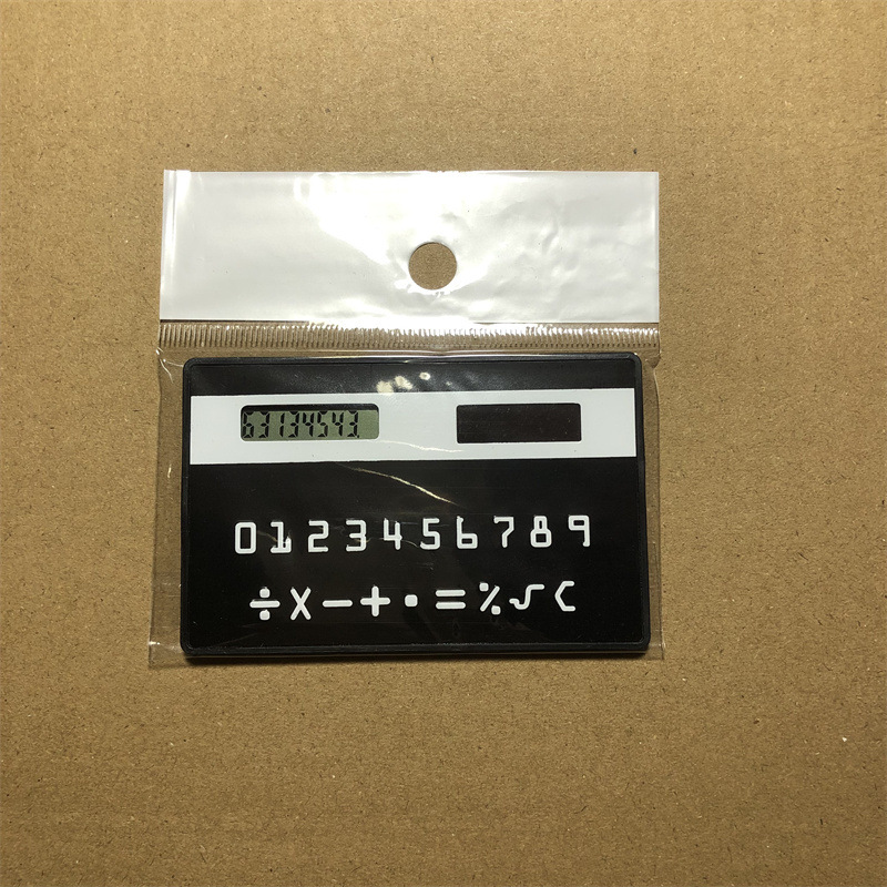Color Card Calculator Portable Office Student Stationery 8-Digit Plastic Arithmetic Calculator