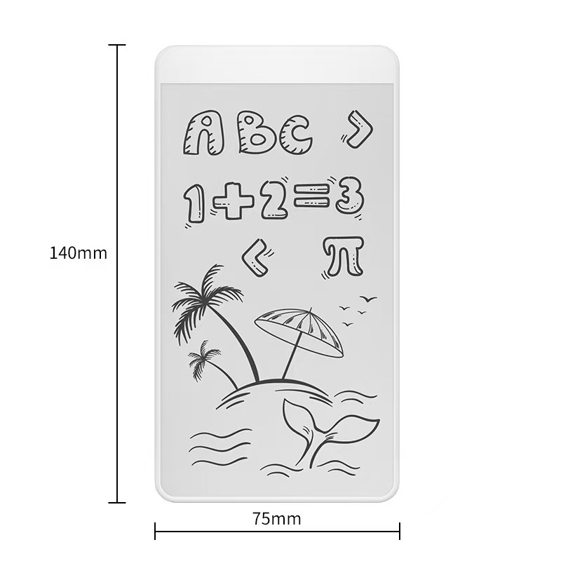5.5-inch magnetic whiteboard microcapsule writing board refrigerator magnet children's drawing board home message office draft eco-friendly