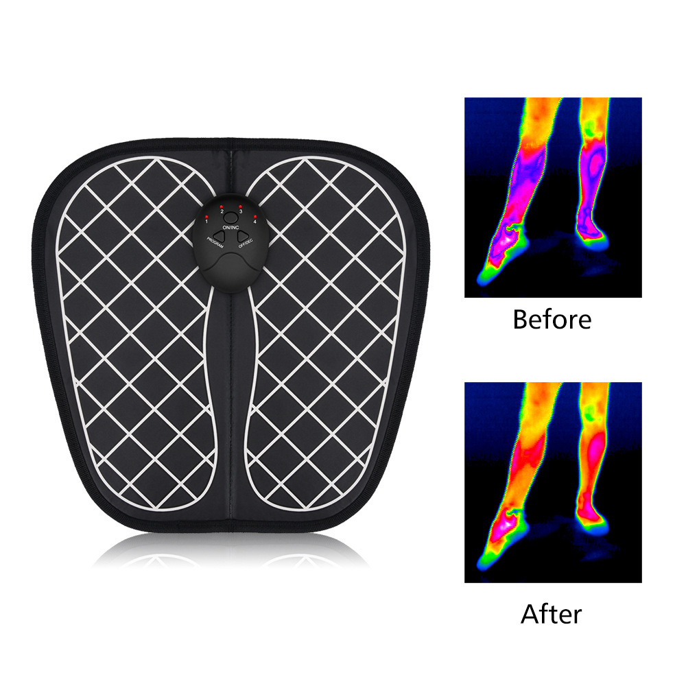 Foot therapy machine foot massager EMS meridian health physiotherapy device acupoint acupuncture foot massage pad