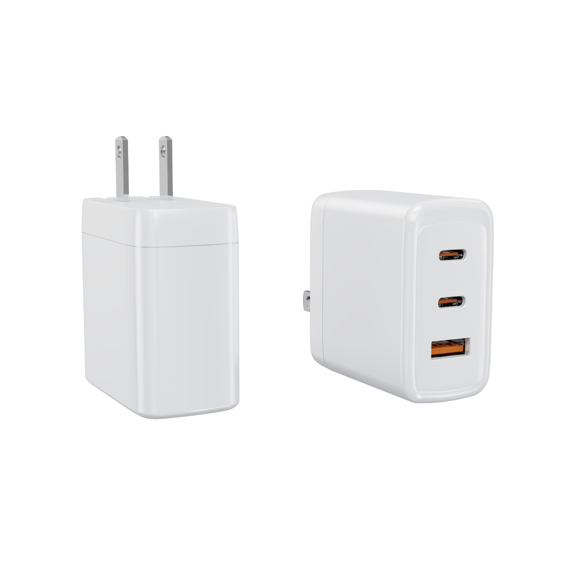 US UL Certified PD65W US Standard Charger Type-C GaN Fast Charging Head Apple Phone Computer Charger