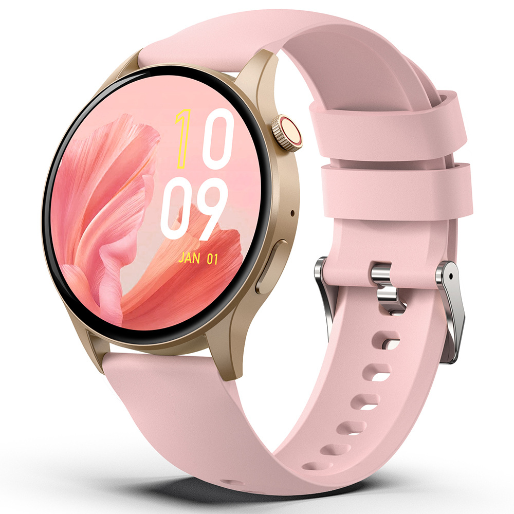 Zongxin Y85 Blood Glucose Smart Watch Body Temperature Blood Pressure Detection Sports Round Screen Watch AMOLED HD Screen