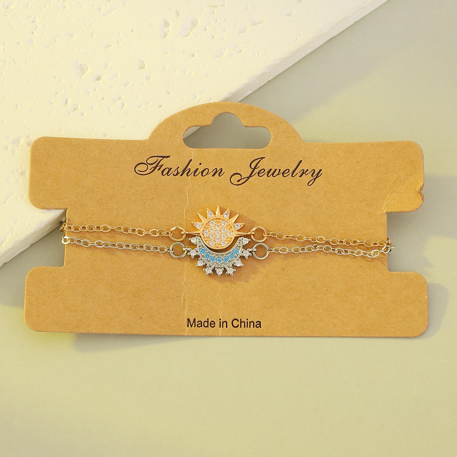 New Moon Sun Couple Necklace Magnetic Sun Moon Collarbone Chain Valentine's Day Gift for Men and Women