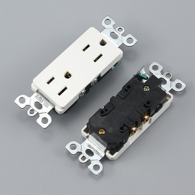 Central and South America American wall socket American standard power socket American standard wall switch ABS panel brass fittings