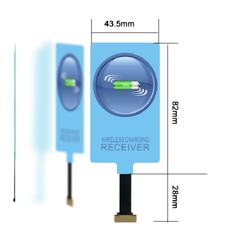 Wireless Charger Receiver Qi Standard for Android Apple and Other Smartphones