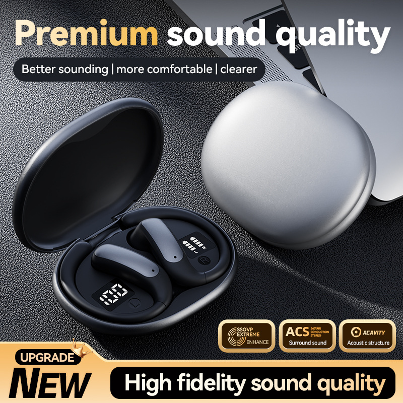2025 new ear-hook M134 smart AI translation open-ear TWS Huaqiangbei wireless Bluetooth earphone